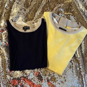 Two lightweight sweater shirts from The Limited